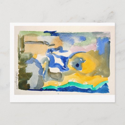 nr 6 d'exposition de cartes postales d'aquarelle (Devant)