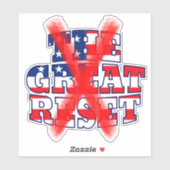 Nr. AAN GROTE RESET Sticker (Vel)