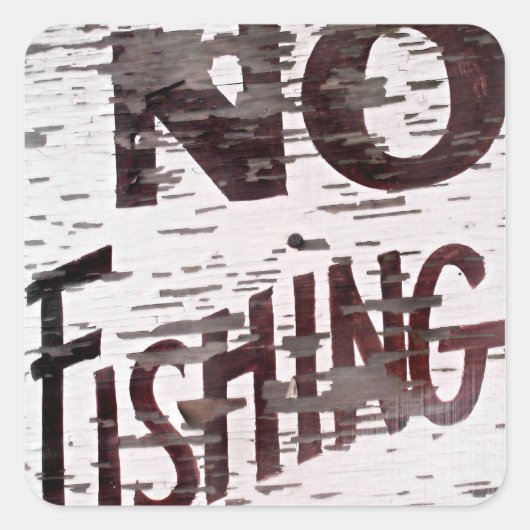  nr. Gevist teken Vierkante Sticker (Voorkant)