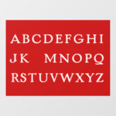 Nr. L voor kerstfeestdag Raamsticker (Vel)