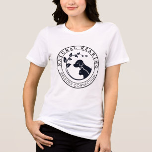 NRBC Logo Zwart - Dames Tri-Blend Shirt