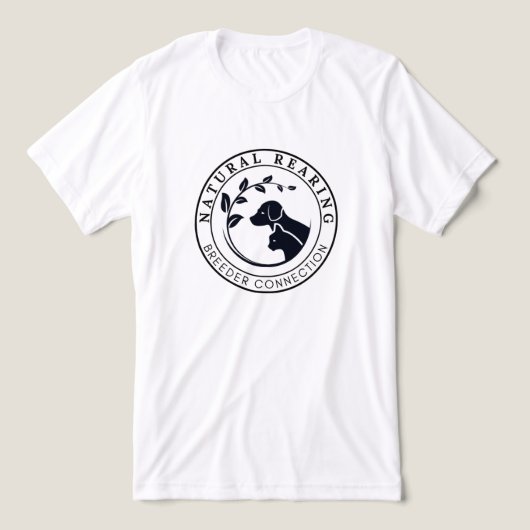 NRBC Logo Zwart - Unisex Tri-Blend Shirt (Design voorkant)