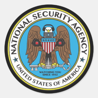 NSA RONDE STICKER