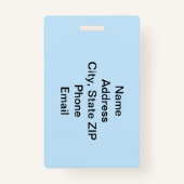 NSD 2025 Bagagelabel Badge (Achterkant)