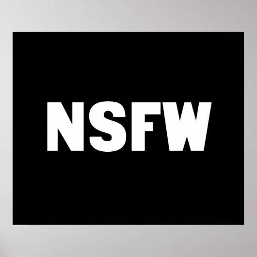 NSFW POSTER (Voorkant)