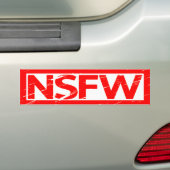 NSFW Stamp Bumpersticker (Op auto)