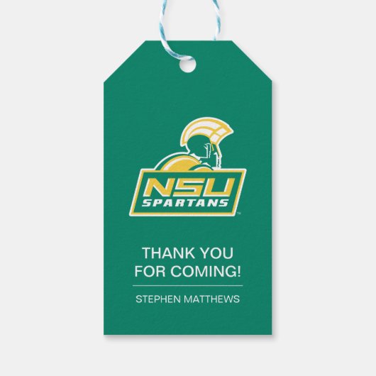 NSU Spartans Afstuderen Cadeaulabel (Achterkant)