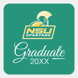 NSU Spartans Afstuderen Vierkante Sticker