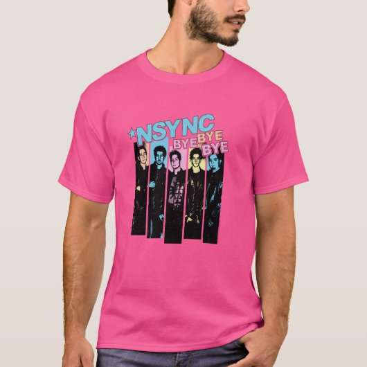 NSYNC Officiële Neon Bye Bye Bye T-shirt (Voorkant)