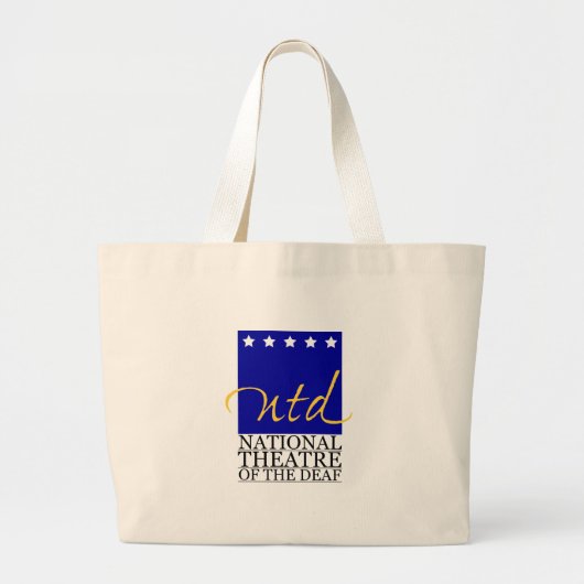 NTD-Logo Grote Tote Bag (Voorkant)