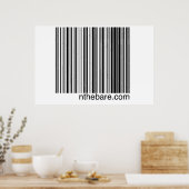 nthebare.com affiche code-barres (Cuisine)