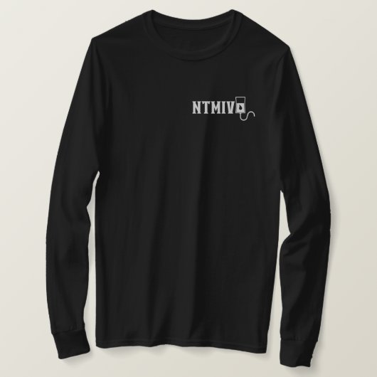 NTMIV Black Long-T T-shirt (Design voorkant)