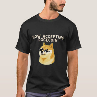 Nu accepteren Dogecoin T-shirt