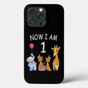 Nu ben ik 1 jaar oud 1e verjaardag in de dierentui iPhone 13 pro hoesje