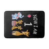 Nu ben ik 1 jaar oud op de dierentuin badmat (Voorkant)