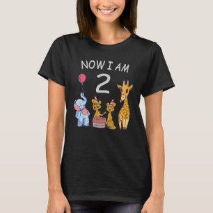 Nu ben ik 2 jaar oud, 2e verjaardag in de dierentu t-shirt