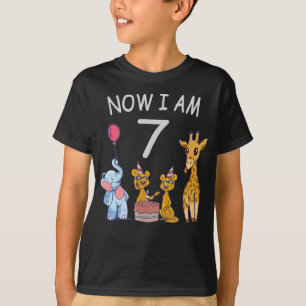 Nu ben ik 7 jaar op de zevende verjaardag van de d t-shirt