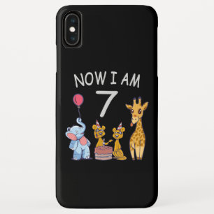 Nu ben ik 7 jaar oud 7e verjaardag in de dierentui iPhone XS max hoesje