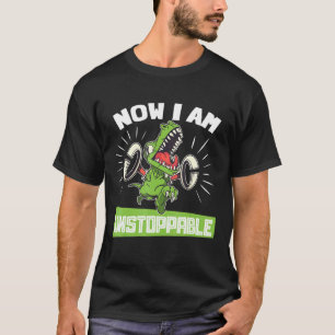 Nu ben ik onstuitbare T-Rex dinosaurus Tyrannosaur T-shirt
