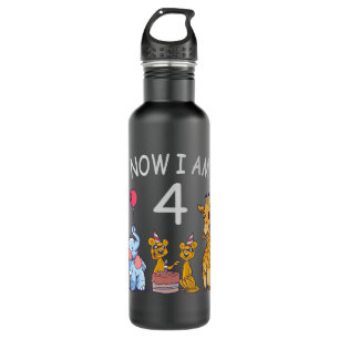 Nu ben ik vierjarige vierde verjaardag in de diere waterfles 
