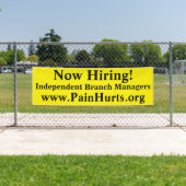 Nu Bright Gele Zaken huren Spandoek (Insitu)