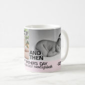 Nu & dan met afbeeldingen groeiende meisje vaders koffiemok (Voorkant rechts)