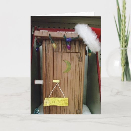 NU DAT IK "HEB UW AANDACHT" VROLIJKE KERST FEESTDAGEN KAART (Voorkant)