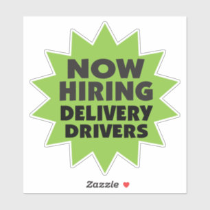 Nu de Aanwerving van de Bestuurders van de Leverin Sticker