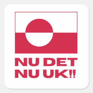 Nu Det Nu Uk Maak Amerika Weg Vierkante Sticker