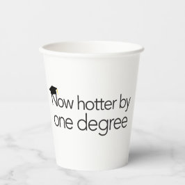 Nu een warme papierbekertje met één graad papieren bekers