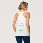 Nu gratis energie! tanktop (Volledige Achterkant)