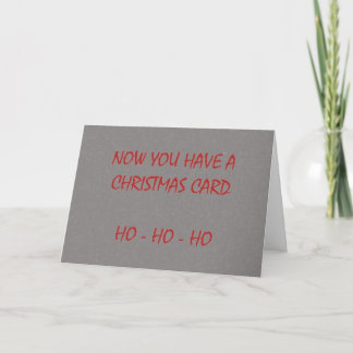 Nu heb je een kerst Kaart