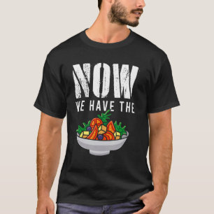 Nu hebben we de salade van verse groenten en fruit t-shirt