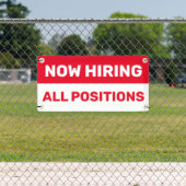 Nu het huren van Alle Posities Hulp Gezochte Zaken Spandoek (Insitu)