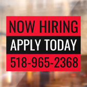 Nu Huren Bord Aangepaste Winkel Ruit Herbruikbare Raamsticker (Vel 2)