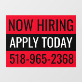 Nu Huren Bord Aangepaste Winkel Ruit Herbruikbare Raamsticker (Vel)