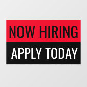 Nu Huren Solliciteer Vandaag Eenvoudig Professione Raamsticker (Vel)