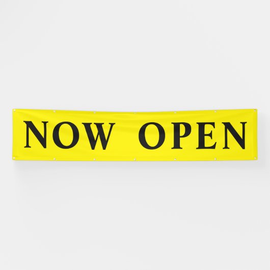 Nu in de uitverkoop Open 12 meter Spandoek (Horizontaal)