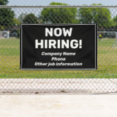 Nu inhuren gepersonaliseerde zwarte banner (Insitu)