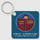 Nu inschrijven | Custom School Logo Sleutelhanger (Voorkant)