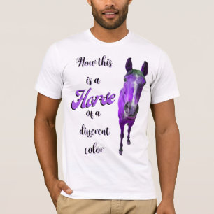 Nu Is Dit Een Paard Van Een Andere Kleur Paars T-shirt