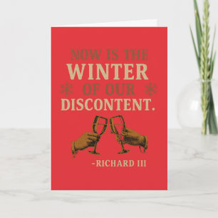 Nu is het de winter van ontevredenheid kaart