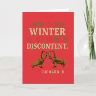 Nu is het de winter van ontevredenheid kaart