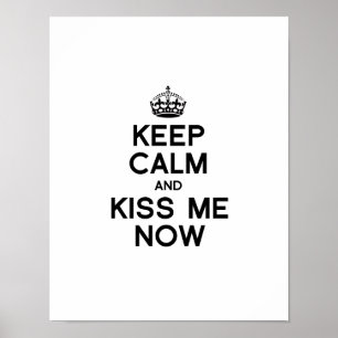 NU KALM BEHOUDEN EN ME NU KIJKEN POSTER