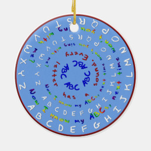 Nu ken ik Mijn ABCs om Ornament