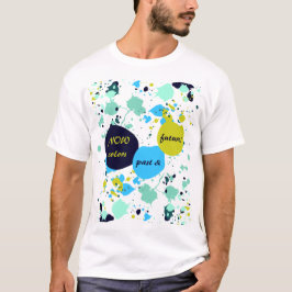 Nu kleuren uit het verleden en de toekomst! Turquo T-shirt