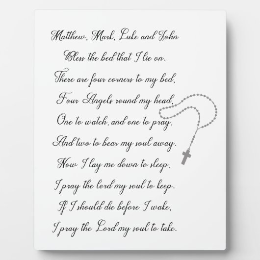 Nu laat ik me neerslapen fotoplaat (Voorkant)