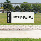 Nu leasen appartement website zwart-wit spandoek (Insitu)