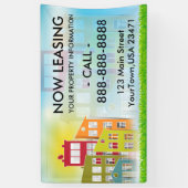 Nu leasingbanner spandoek (Verticaal)