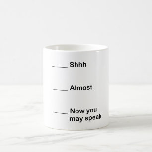 Nu mag u spreken koffiemok
